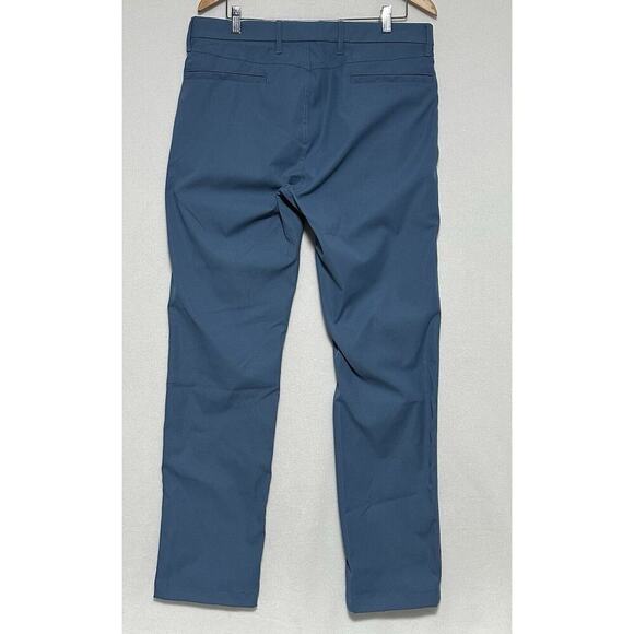 Lands End Mens Blue Elastic Waist Double Pockets MCS Moisture Pants Size 31 NWT - Picture 5 of 10